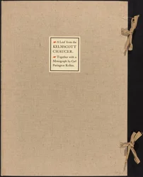 Ett blad från Kelmscott Chaucer