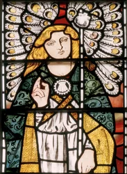 Ärkeängeln Gabriel, 1862 (målat glas)