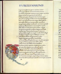 Dido och Amor, sida 26 från Virgils "Aeneid"