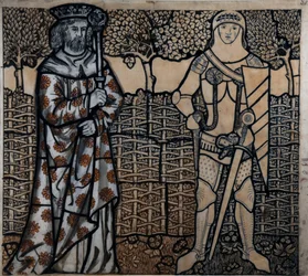 Kung Arthur och Sir Lancelot, 1862.