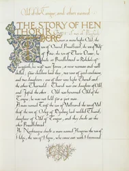 Ms 270* f.1r The Story of Hen Thorir, c.1873-4 (papper)