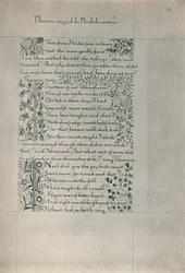 Sida från The Story of the Dwellers of Eyr, 1871.