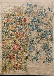 Rose, design för chintz