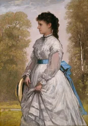 Porträtt av Agnes Elizabeth Claflin, 1873.