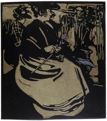 Flower Merchant, London i "" Types of London"", av William Nicholson (1872-1949)