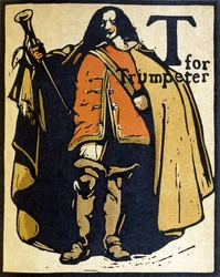 T for Trumpeter, illustration från 