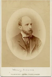 Henry Adams (1838-1918), amerikansk historiker (albumfoto)
