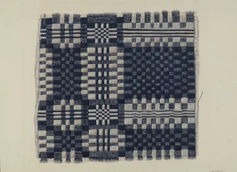 Blue and White Homespun, ca. 1937.