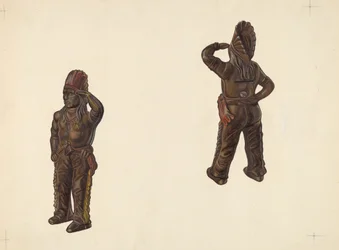 Indian Chief Coin Bank, ca. 1938.