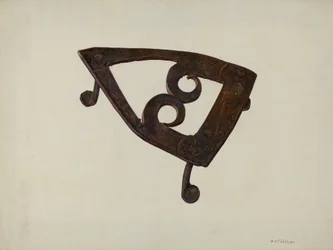 Järnunderlägg, ca. 1939.