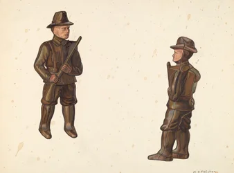 Soldat i Khaki Coin Bank, ca. 1938.
