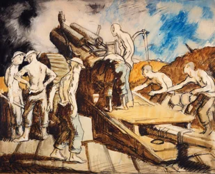 Haubitsen i aktion, ca 1917