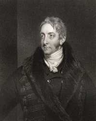 Cropley Ashley Cooper, 6th Earl of Shaftesbury, graverad av W. Holl (1807-71), från "National Portrait Gallery, volume IV", publicerad omkring 1835.