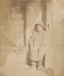 Pojke skalar kålrot,ca. 1854 (foto)