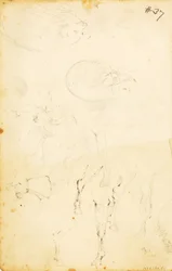 (Studier - figurer, stock, häst och ryttare etc.)