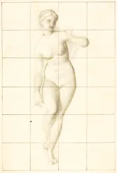 Venus guidar Eneas och trojanerna till den latinska kusten (studie av Venus)