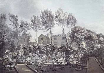 The Garden at Strawberry Hill, ca 1780 (akvarell på papper)
