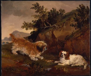 Landskap med spaniel och terrier