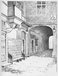 Entrance to Speakers Ward som den såg ut före branden, c1897