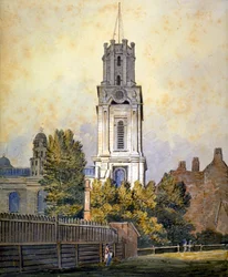 Church of St George in the East, Stepney, London, c1815