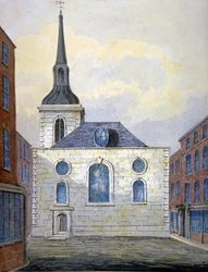 Church of St Mary Abchurch, City of London, c1815