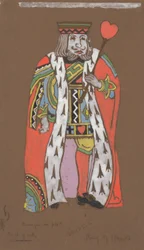 Hjärter kung (kostymdesign för Alice i Underlandet, 1915)