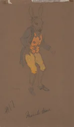 March Hare (kostym från Alice-in-Wonderland, 1915)