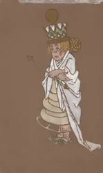 White Queen (kostymdesign för Alice i Underlandet) 1915