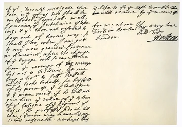 Brev från William Penn till överste Henry Sydney, 29 mars 1681.