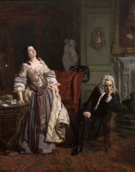 Alexander Pope förklarade sin kärlek till Lady Mary Wortley Montagu, 1852