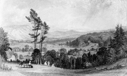 Utsikt från Norbury, Surrey, 1800-talet.
