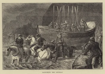 Sjösättning av livbåten
