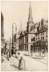 The Old Town House, Dundee, ca 1930 (etsning)