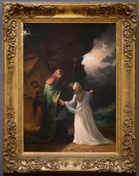 Scen ur Stormen, ca 1850 (olja på duk)