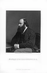 Robert Gascoyne-Cecil, 3:e markis av Salisbury, brittisk statsman och premiärminister, 1893.