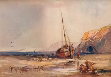 Strandscen, c1840