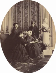 Drottning Victoria i sorg, 1862.