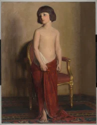 En statyett, ca 1914