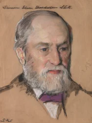 Simeon Eben Baldwin B.A. 1861, professor i juridik 1872-1912 guvernör i CT