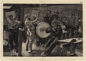 The Arctic Expedition, en musikalisk kväll på nedre däck av Alert