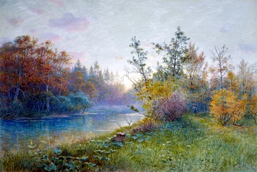 Bruksdammen i Traunstein, 1894.