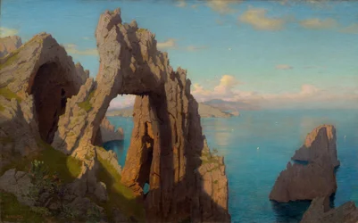 Natural Arch på Capri, 1871.