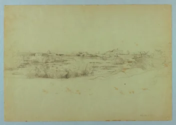 Studie av landskap, Ostia, Italien