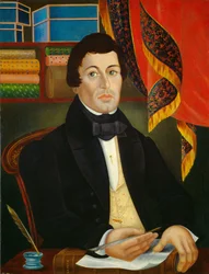 Textilhandlare, ca 1840 (olja på duk)