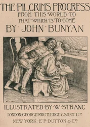 Bunyans fru läser Bibeln för honom, c1916.