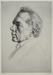 Campbell Dodgson, profil till vänster