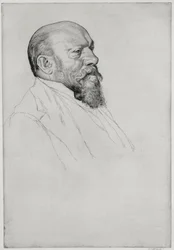 Porträtt av Hans Richter (1843-1916), ungersk dirigent