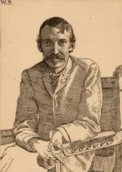 "Robert Louis Balfour Stevenson (1850-1894) skotsk författare