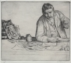 Självporträtt - Etsaren, 1897.