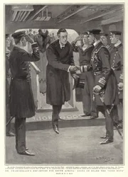 Chamberlains avresa till Sydafrika, ombord på Good Hope